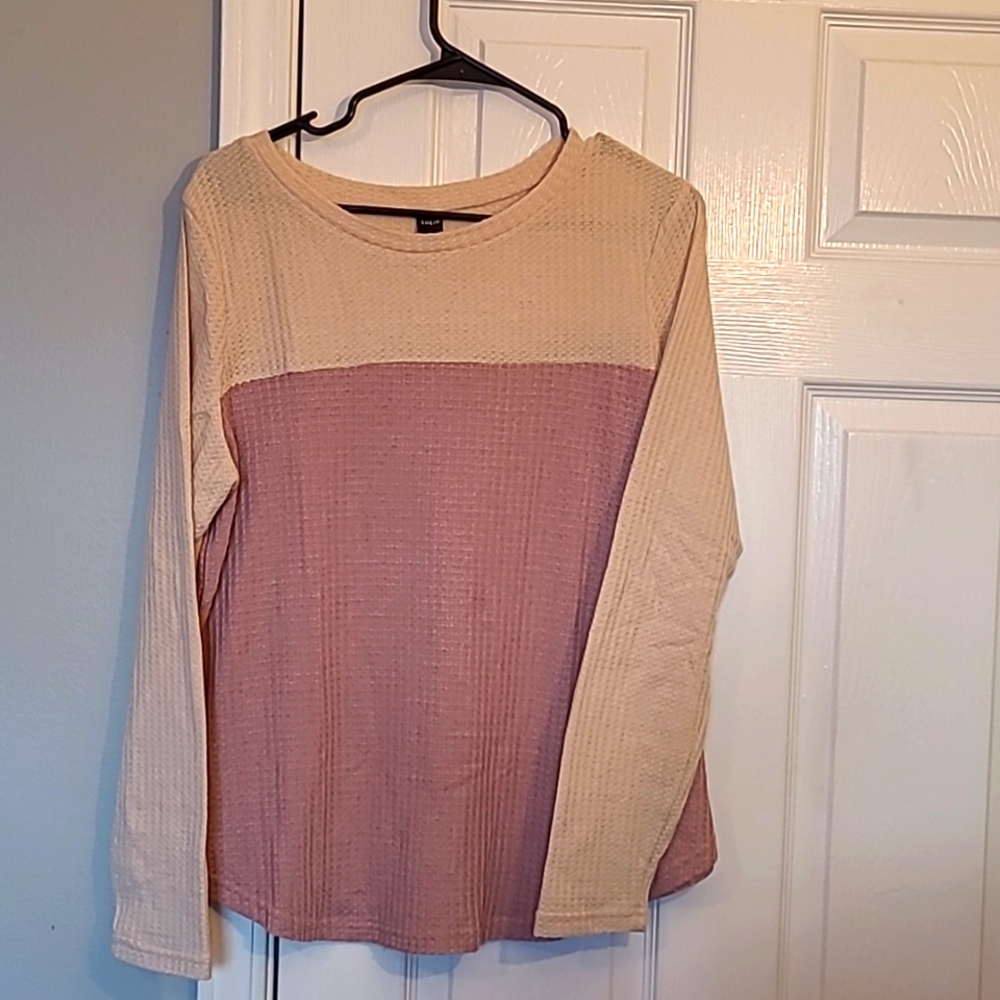Shein waffle knit top